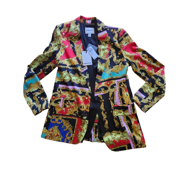 Industry Republic Clothing Jackets & Blazers - Industry Women's Paisley Print Blazer-Size Medium